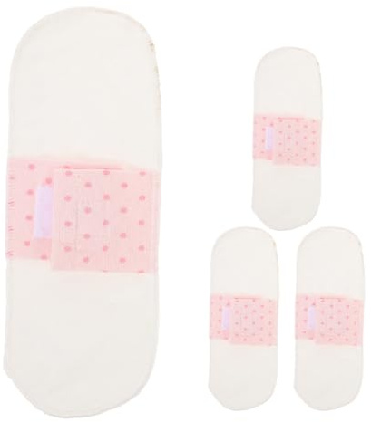 SKISUNO Assorbenti Lavabili in Cotone Riutilizzabili 21cm Impermeabili Salvaslip Traspiranti per Donne Post Parto Ciclo Mestruale Set 4 Pezzi Morbidi e Confortevoli