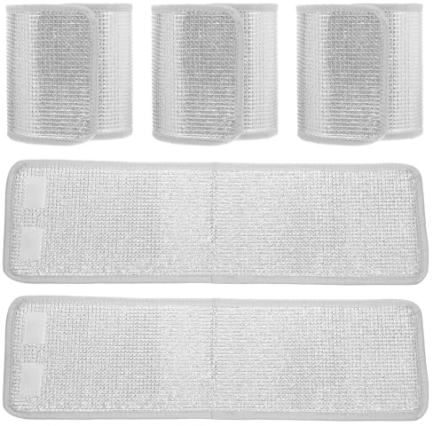 TIDTALEO Cubierta para Macetas Aislamiento Térmico Doble Cara, Funda Protectora Reutilizable de Papel de Aluminio, 5 Unidades para Protección Invernal de Plantas al Aire Libre