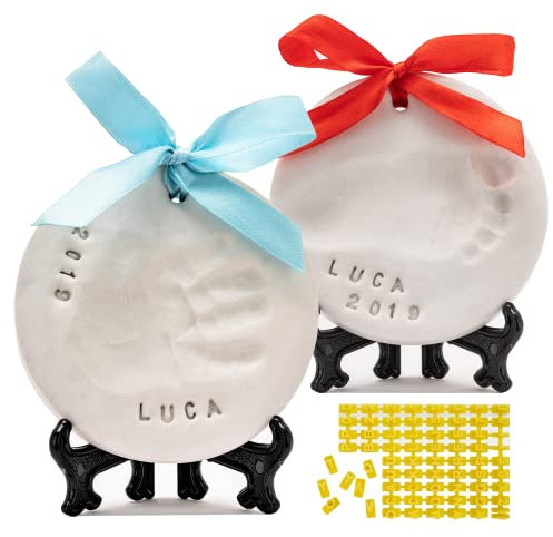 PITI COT Premium Baby Abdruckset | Hand und Fußabdruck Set | Perfekte Geschenkidee für Kleinkinder, Mütter und Väter | Original Geschenkideen für Taufe [2 Kit]