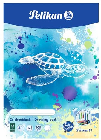 Pelikan Zeichenblock A3, 20 Blatt, 100g/m², 1 Stück