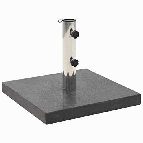 LAPOOH Base de sombrilla, Parasol Terraza, Pie Parasol, Base Parasol, Sombrilla Terraza, Pie Sombrilla, de Granito Cuadrada Negro 30 kg