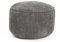 Lumaland Sitzsack Pouf aus Cord | Kompakter 50L Gaming Pouf mit 3-in-1-Funktion: bequemer Hocker, praktisches Tischchen & stylischer Indoor Fußschemel | Ø 25 x 45 cm [Grau]