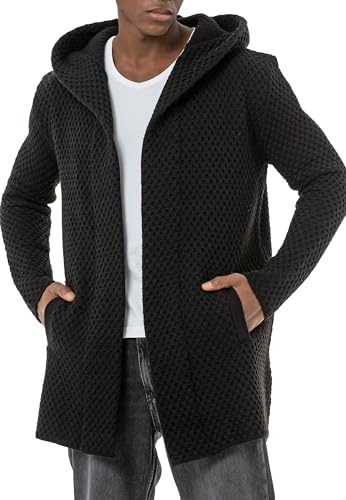 Redbridge - Jersey de punto con capucha para hombre, Negro , M