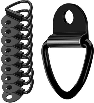 ASOFTY 10 Pcs Anneaux d'arrimage, Anneau de Montage en V avec Une Charge de 1000 kg, Yeux d'arrimage de remorque, Anneau de Montage de Crochet en V, Anneaux d'arrimage pour remorques, camions