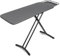 Duwee Extra Large Wide Ironing Board, Deluxe Ironing Board for Steam Generator Iron, Heavy Duty Ironing Board with Adjustable Height, Sturdy Legs, Black, 117 x 46 cm