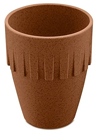 Koziol Cappuccino Connect 4080674 Kaffeebecher 300 ml, Thermoplastischer Kunststoff, rostiger Stahl
