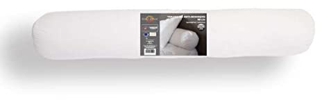 Soleil d'ocre, Traversin Luxe, Polyester, Blanc, 90 cm