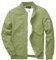 KEFITEVD Men Casual Thin Jacket Spring Lightweight Golf Jackets Sports Coat with Pockets,0live Green,3XL