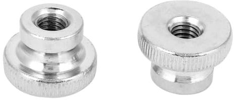 Agatige Écrou de poignée M3 M4 M5 M6 M8 M10, Outil de Serrage à la Main pour écrou moleté en Acier au Carbone pour des tâches de Fixation, Machines agricoles(M8（2pcs）)