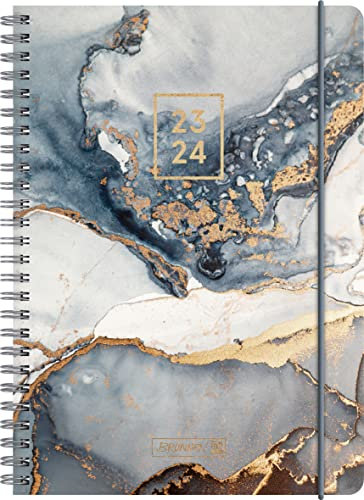 BRUNNEN Schülerkalender „Gemstone“ 2023/2024 2 Seiten = 1 Woche A5 mehrfarbig