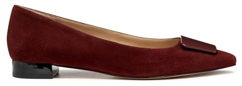 Geox D Giselda15 - Ballet Plano para Mujer, marrón, 39 EU