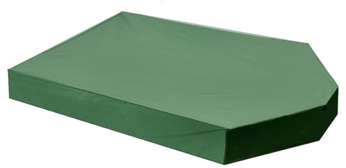 Sandbox Cover, 63x44.5x8.7 Waterproof Oxford Cloth Sandpit Cover Anti-UV Dustproof Sandbox Boat Shape Sand Box with Drawstring Octagon, with