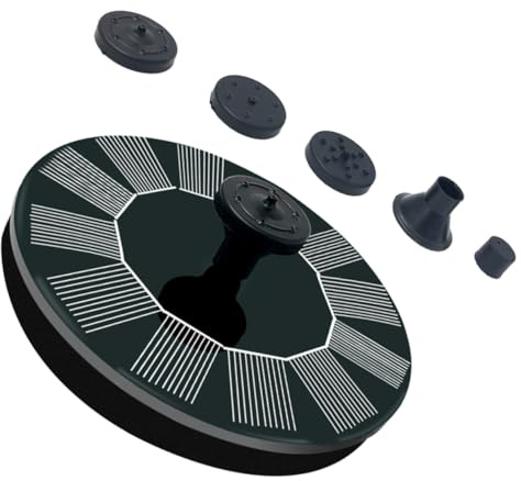 HIAKDOFT Fuente Solar Flotante Para Estanque y Jardín Fuente De Agua Para Piscina y Exterior Flotante Panel Solar