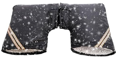 Yiohejy Guantes de manillar, impermeables, reflectantes, cálidos, aislados, resistentes al viento, para montar en clima frío, hombres y mujeres, ciclismo de montaña, ciclismo de carretera, senderismo