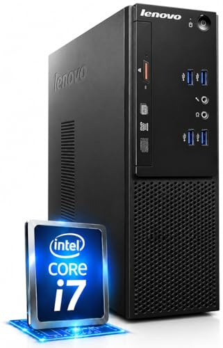 Lenovo V520S - Schneller PC mit Intel Core i7 6700 - Silent Computer für Büro & Home Office mit 4 GHZ - 32 GB - 1000 GB SSD - DVD-Brenner - USB3.0 - WLAN - inkl Windows 11 Pro und Office 2010 - #8168