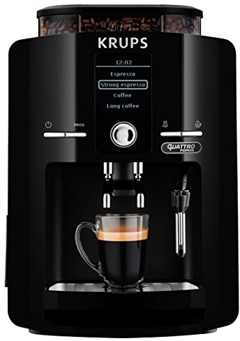 Krups EA82F0 Independiente Totalmente automática Máquina espresso 1.7L Negro - Cafetera (Independiente, Máquina espresso, 1,7 L, Molinillo integrado, 1450 W, Negro)