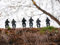 hhhunting 6 Stück Packung freistehend 10cm Metall Soldat Ziel Schießbude, Luftgewehr klopfen Down Ziel Set. Weihnachten Geschenk