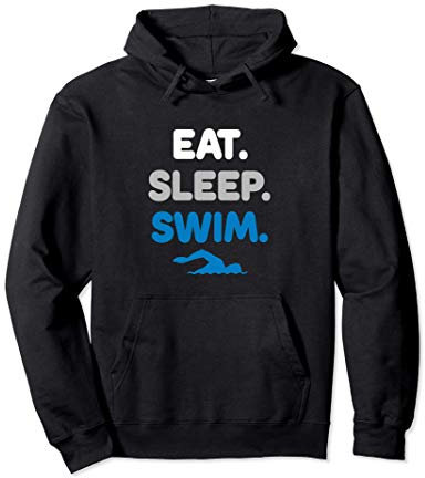 Eat Sleep Swim - Schwimmsport - Schwimmer Athlet Pullover Hoodie