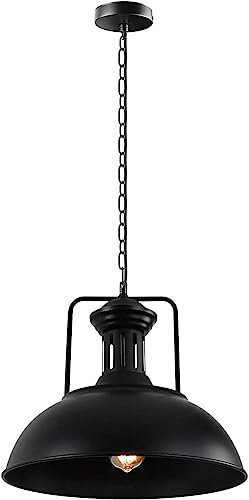 DC VOLTAGE Ceiling Pendant Light Fitting 30cm Metal Dome Shape Lamp Shade E27 Screw Lamp Holder with Adjustable Wire & Chain for Ceiling Lights & Home Improvements Essential