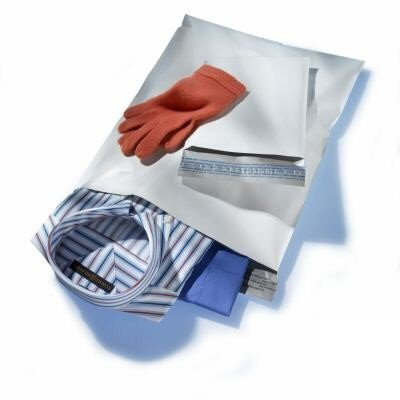 Pack A Bag® Enveloppe Plastique 4 Formats Expédition Emballage Colis Lot de 100 pièces Blanc Idéal envoi Vêtements Sac Sachet Pochette
