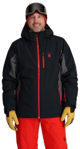 Spyder Homme Vertex Insulated Snow Hooded Jacket Veste De Ski, Noir, L EU