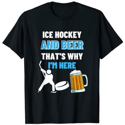 Eishockey & Bier – Eishockey T-Shirt