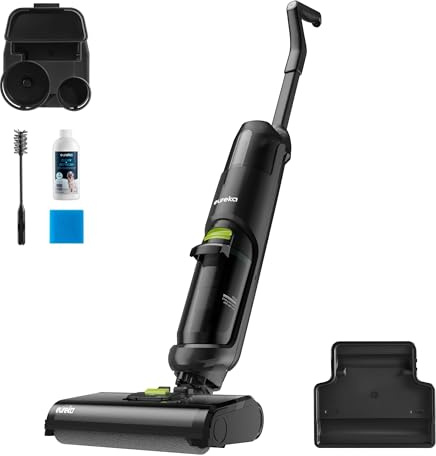 Eureka Wet Dry Vacuum Cleaner Cordless, Mop Vacuum Cleaner with Self-Cleaning System, Lightweight Hardwood Floors Vacuum for Pets and Sticky Messes, Black, NEW400