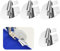 Andibro 4 Stück Nähfüße Sewing Rolled Foot Set, 7/8/9/10mm Nähmaschinen Zubehör Edelstahl Nähen Rolled Saum Presser Fuß Universal Näh Rollsaumfuß Set Gebogener Rollsaumfu für Zuhause Nähmaschinen