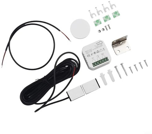 Yuanpgky 1 ouvre-porte de garage intelligent, télécommande, kit d'ouverture automatique de portail coulissant, télécommande WiFi AC 110-240 V et commande vocale