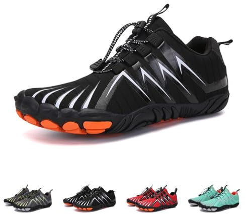 Générique Chaussures Pieds Nus Ferral Walk Light, Ferral Walk Light Shoes, Chaussures Pieds Nus Femme, Orthopédiques, Minimalistes, Antidérapantes, r Confort Et Santé En Randonnée (Black-b,36)