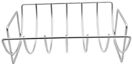 Milisten 1pezzi Costine da Barbecue in Supporto per Costine per Affumicare Portatile Antiaderente per Barbecue Domestici