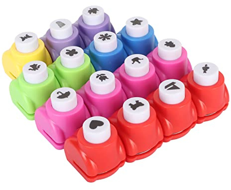 Sorandy Ensemble de Perforatrices pour Papier de Scrapbooking avec 15 Motifs Différents, Perforatrices Artisanales pour Projets de Bricolage, Idéal pour le Scrapbooking et les Cartes de Vœux,