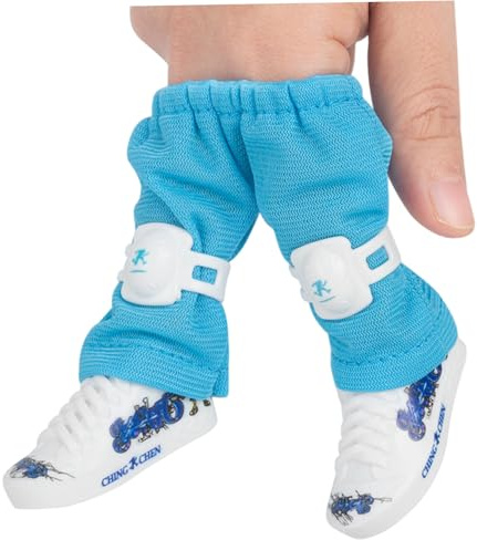 Whyzsjnclg Mini Finger Skateboard Shoes Alloy for Fingertip Fun Creative Play, Blue Set