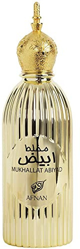 AFNAN Mukhallat Abiyad Oud Eau de Parfum, Spray, 100 ml, für Damen und Herren, in eleganter Flasche