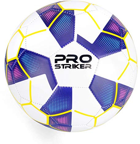 Pro Striker Fotboll Fotboll Fotboll för barn, träningsboll för ungdomar och vuxna, storlek 5, blå
