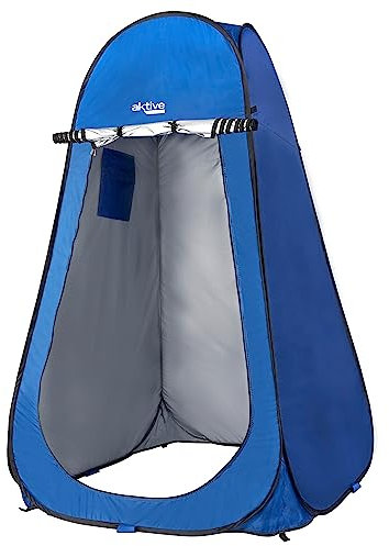 Aktive 62162 - Tienda ducha cambiador para camping sin suelo 120x120x190 cm