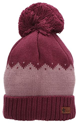 Sterntaler Mädchen GOTS Bommelmütze Umschlag Mütze, pink, 53