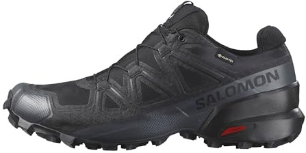 Salomon Men’s Speedcross GTX, Waterproof Trail Running Shoes - Black/Black/Quiet Shade - 9 Medium