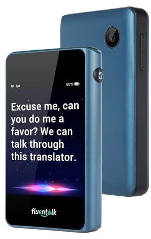 Timekettle Fluentalk T1 Mini Sprachübersetzer, Foto Übersetzer und Übersetzungsgerät ohne Internet, Unterstützung für 40 Sprachen, Übersetzer für freies Reisen