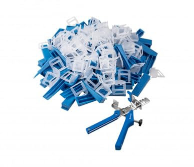 Högert Technik Morsetti di livellamento, cunei e pinze per piastrelle, 1 mm, 201 pezzi, strumento robusto per costruzione, montaggio e ristrutturazione, elevata stabilità e durata