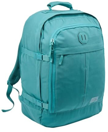 Cabin Max Metz - Borsa da cabina per EasyJet, Ryanair, Wizz Air e altro, zaino da viaggio per aerei, in poliestere riciclato, cinghie di compressione, resistenti, Lagoon, 55x40x20cm, Bagaglio a mano