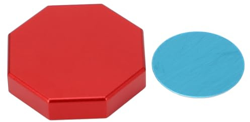 Almeigrity Scatola di Gesso per Stecca da Biliardo Magnetica Ottagonale Mini Custodia per Gesso da Biliardo Portatile Universale per Gesso Rotondo Ottagonale (Rossa)