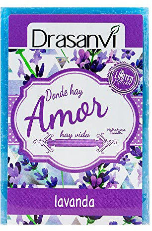 DRASANVI JABÓN DE LAVANDA - Elimina IMPUREZAS - Regula la HIDRATACIÓN - VEGANO - 100g