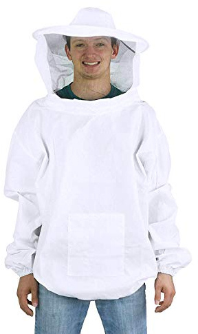Qchomee Beekeeping Suit Veil Hood Hat Jacket Coat Ventilated Bee Keeper Protective Clothes Suit Bee Keeping Costume Equipment tools