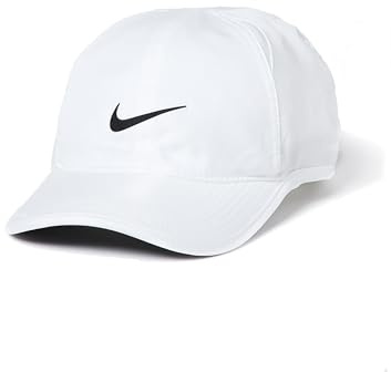 Nike Dri-Fit Club Unstructured Featherlight Cap, White/Black, Small/Medium
