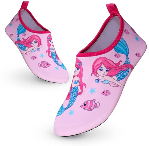 YloveM Chaussures Aquatiques pour Enfant Filles Garçons Séchage Rapide Chaussures de Plage pour Enfants Antidérapantes Piscine Surf Jardin Piscine de Plage