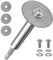 Coupeur intérieur en PVC, Coupe-tube Intérieur en Acier Inoxydable, Avec Tige de Clé Hexagonale de 9.9 cm, 4 Lames de Scie, (32 mm * 3, 44 mm * 1)