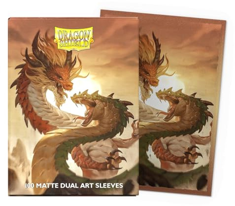 Dragon Shield | Matte Dual Art Standard Size Card Sleeves | 100 CT - Smooth & Tough Premium TCG Sleeves - Compatible with Pokemon, Flesh & Blood, One Piece & Magic The Gathering | Wood Snake 2025