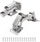HBL' 4 Pack Soft Close Cabinet Hinges, 135-175 Degree Hydraulic Kitchen Cabinet Hinges for Lazy Susan, Surface Mounted for Framless Thick Doors