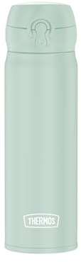 THERMOS ULTRALIGHT BOTTLE - Termo de acero inoxidable (0,50 L, color menta mate suave, 10 h caliente/20 h frío), absolutamente hermética para agua, té, bebidas sin gas